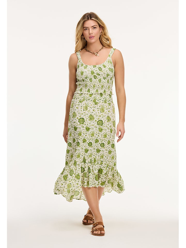 SHIWI Spódnica "Gia" w kolorze zielono-białym rozmiar: L