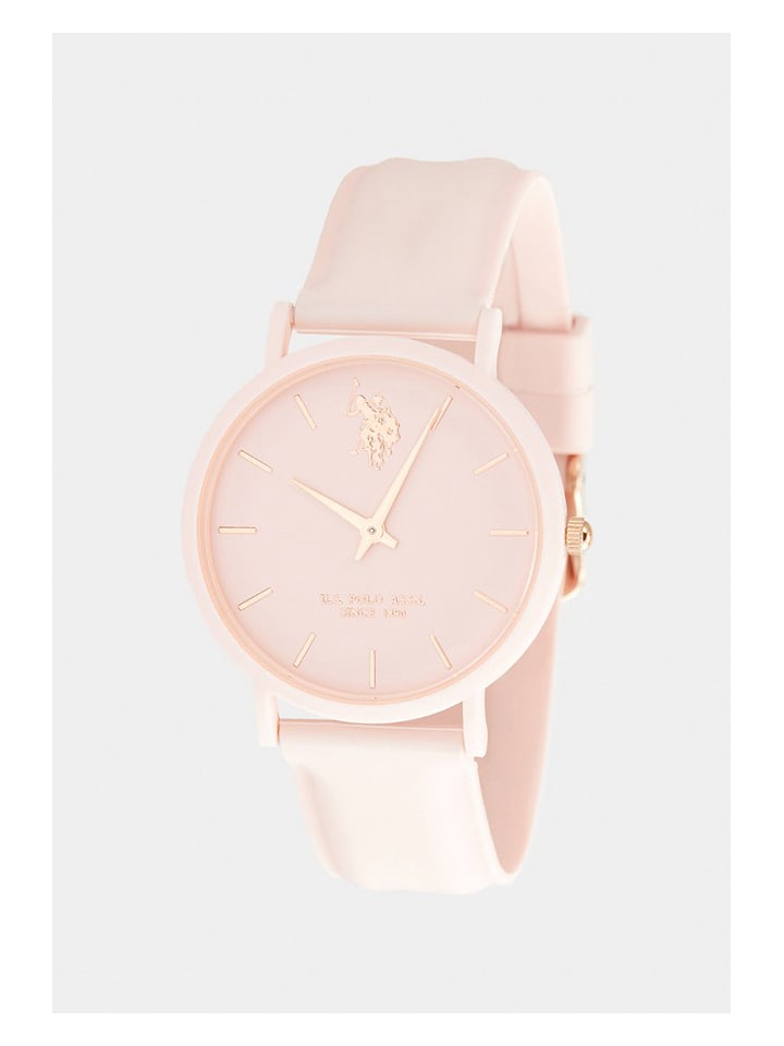 U.S. Polo Assn. Zegarek kwarcowy w kolorze jasnoróżowym rozmiar: onesize