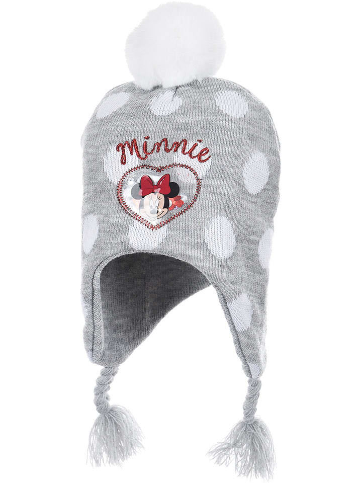Disney Minnie Mouse Czapka "Minnie" w kolorze szarym rozmiar: 54 cm