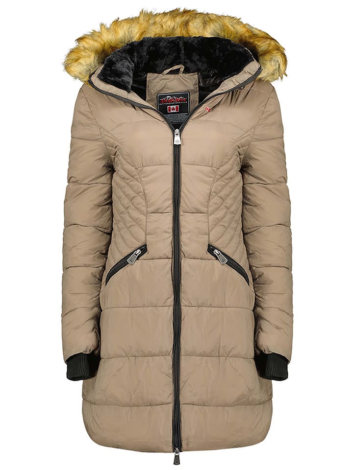 ANAPURNA Parka "Bolmen" w kolorze szarobrązowym rozmiar: XL