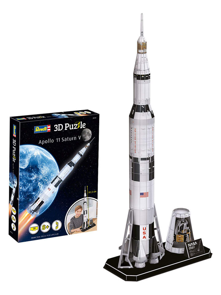 Revell 91-częściowe puzzle 3D "Apollo 11 Saturn V" - 8+ rozmiar: onesize