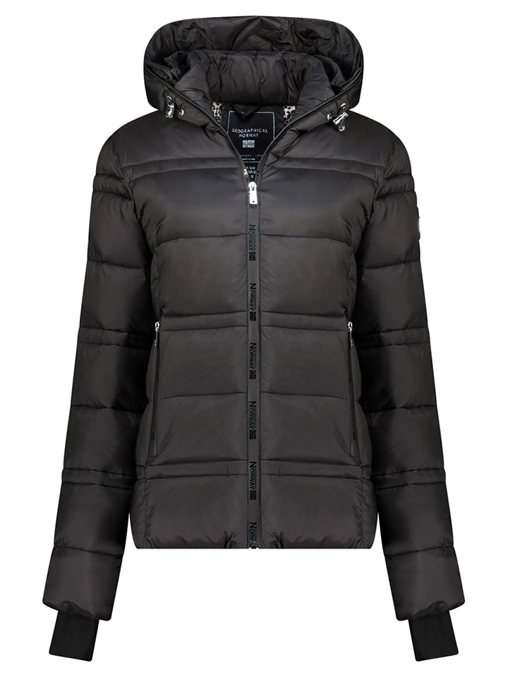 Geographical Norway Kurtka pikowana "Bliss" w kolorze czarnym rozmiar: M