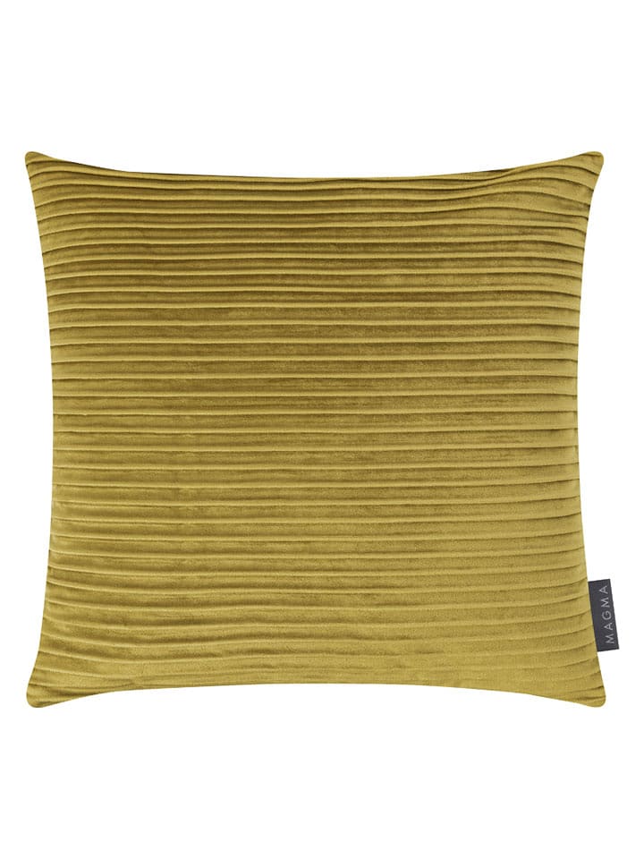 Magma Heimtex Aksamitna poszewka "Selina" w kolorze zielonym na poduszkę - 40 x 40 cm rozmiar: onesize