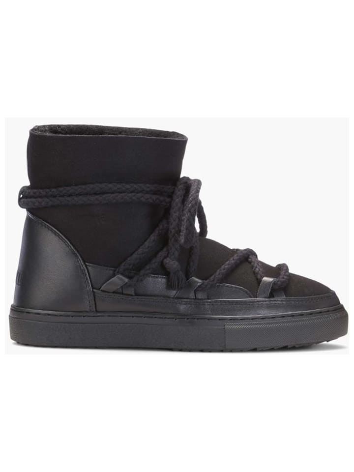 INUIKII Skórzane botki zimowe "Classic" w kolorze czarnym rozmiar: 40