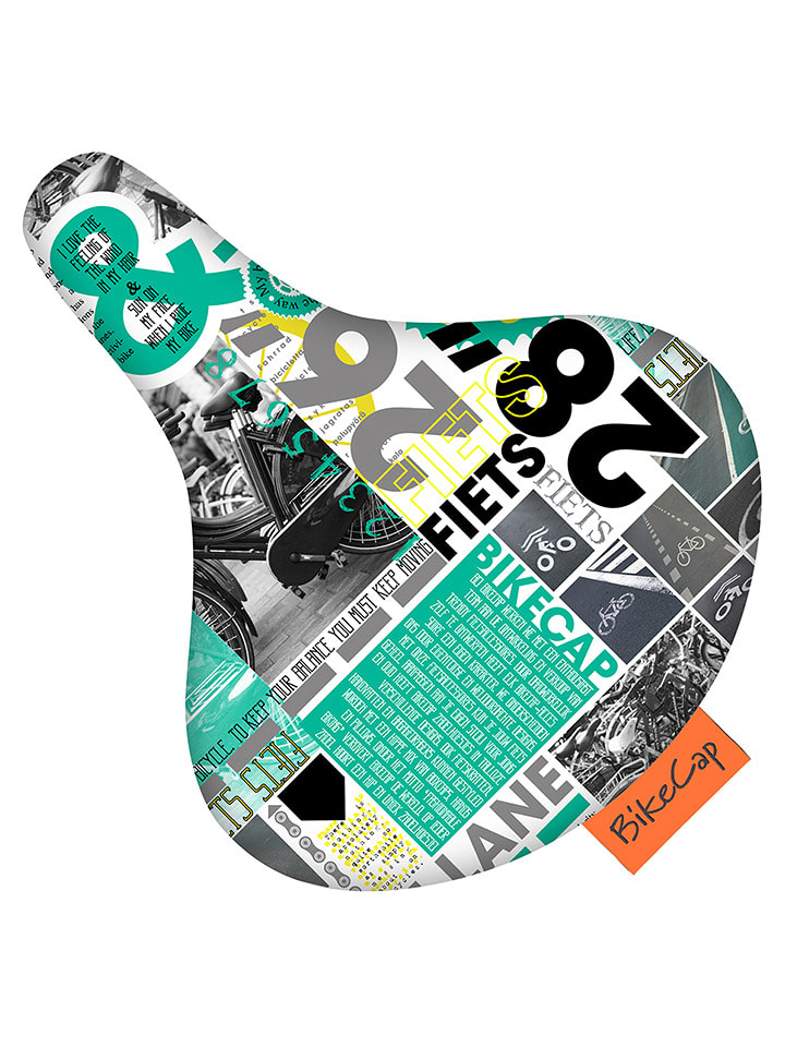 BikeCap Osłona w kolorze zielonym ze wzorem na siodełko rozmiar: onesize