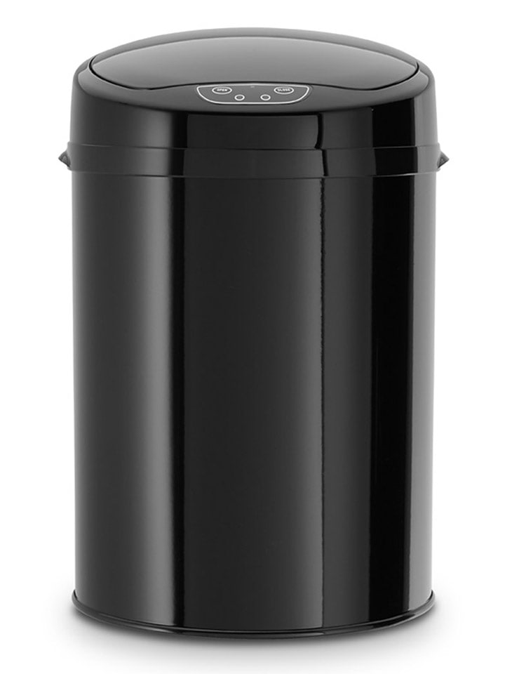 Echtwerk Kosz w kolorze czarnym na śmieci z czujnikiem - 9 l rozmiar: onesize