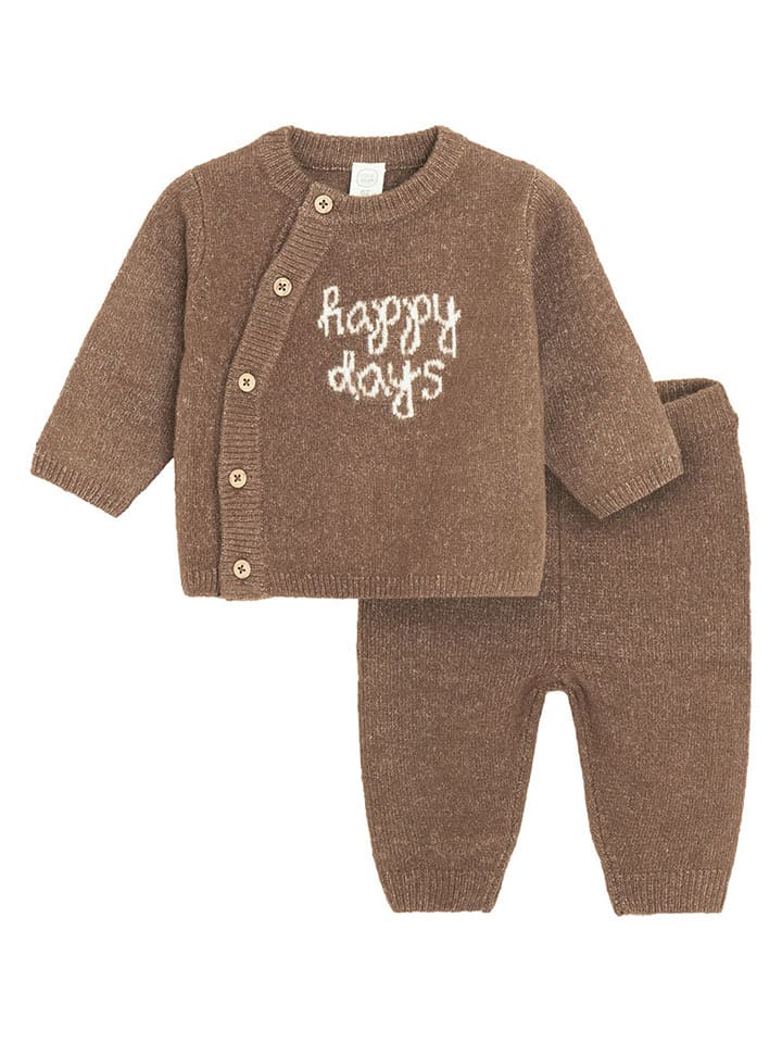 COOL CLUB 2-częściowy zestaw w kolorze brązowym rozmiar: 68