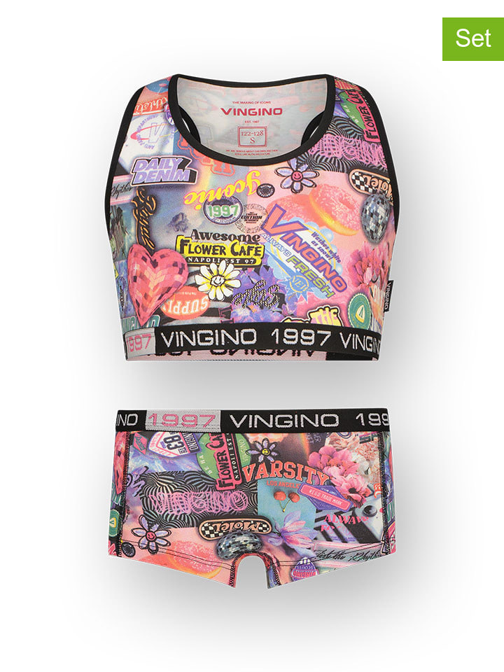 Vingino 2-częściowy zestaw bielizny ze wzorem rozmiar: 158/164