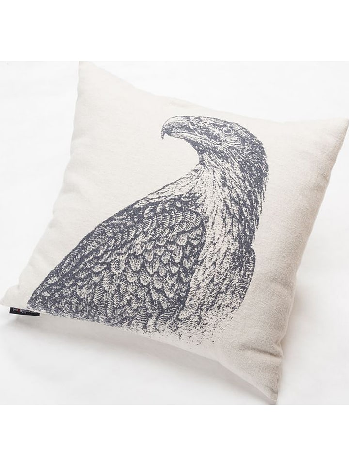 David Fussenegger Poszewka "Adler" w kolorze beżowo-szarym na poduszkę rozmiar: 60x60 cm