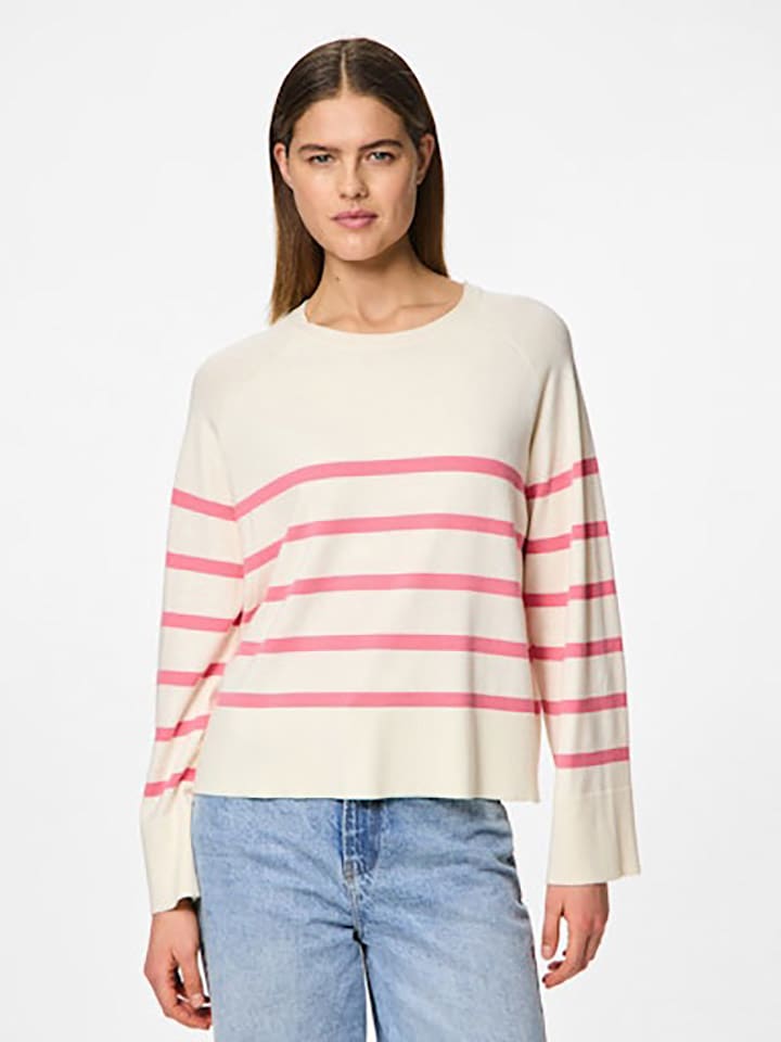 Pieces Koszulka w kolorze kremowo-różowym rozmiar: XS