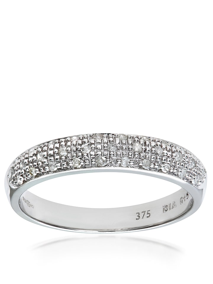 Revoni Złoty pierścionek z diamentami rozmiar: 59