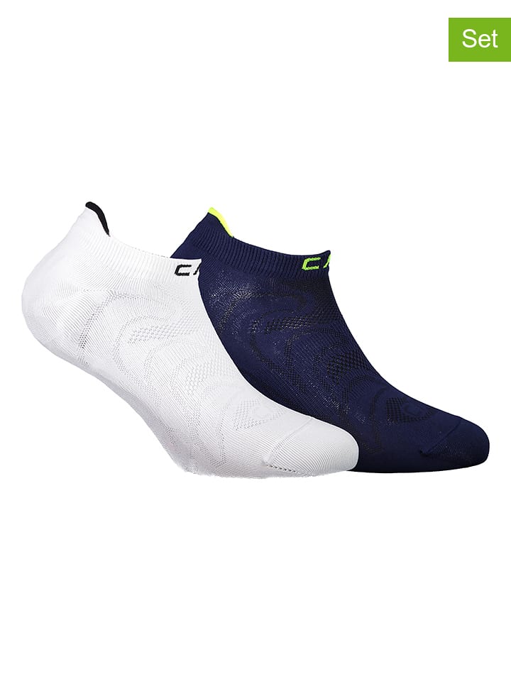 cmp Skarpety (2 pary) w kolorze białym i granatowym rozmiar: 36-38