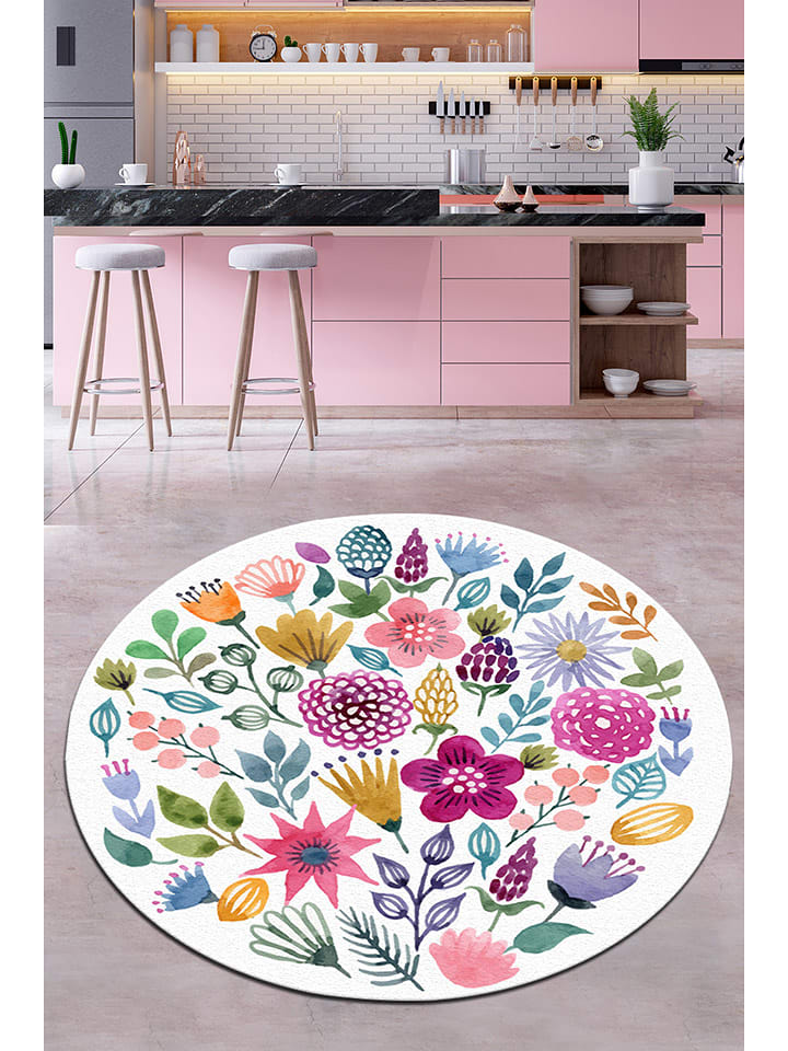 Conceptum Hypnose Dywan "Drenaj Djt" w kolorze białym ze wzorem rozmiar: 140 cm