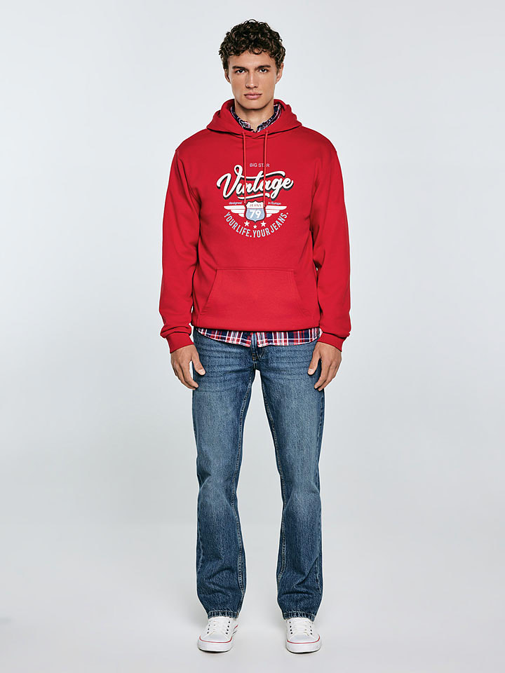 BIG STAR Bluza "Luka" w kolorze czerwonym rozmiar: XL