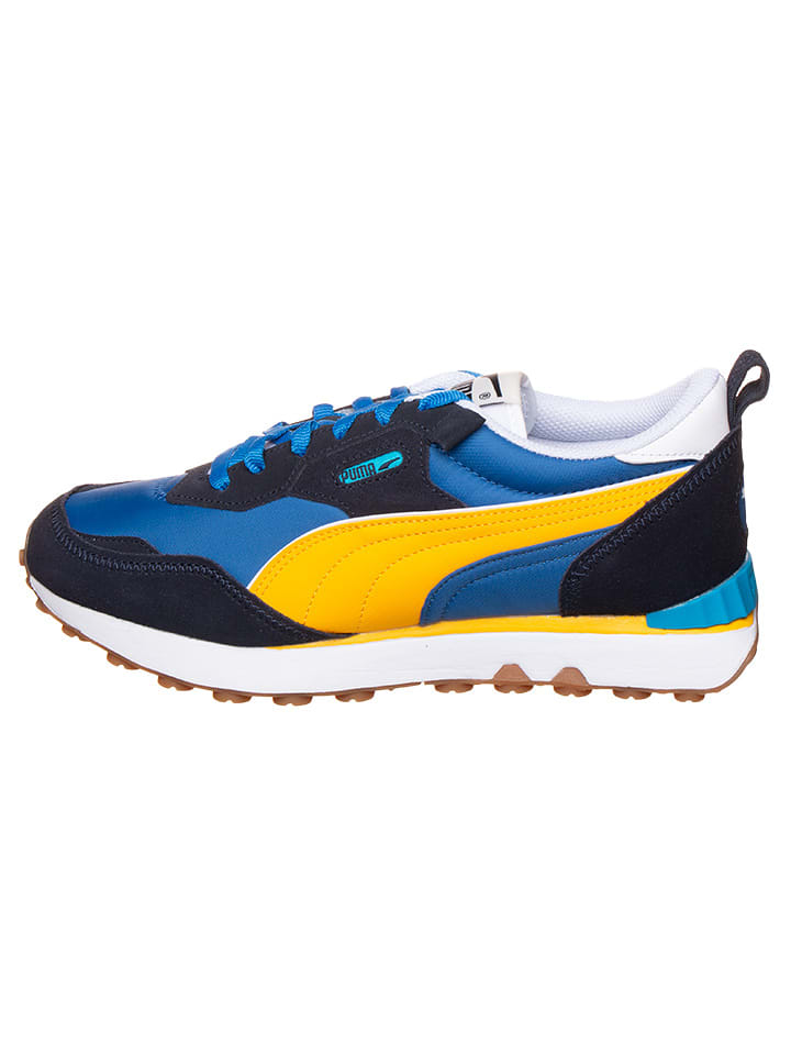 Puma Sneakersy "Rider FV Essentials" w kolorze niebiesko-żółto-białym rozmiar: 41
