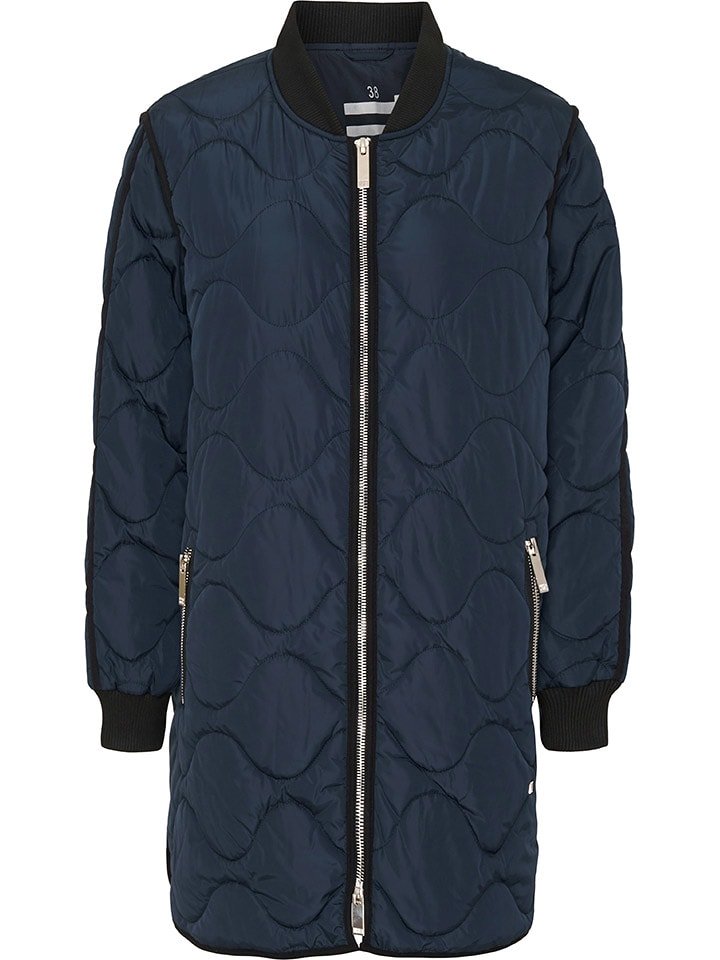 TicketWOMAN Płaszcz pikowany "Carla" w kolorze granatowym rozmiar: 34