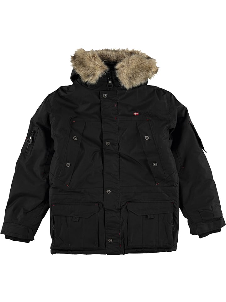 Geographical Norway Parka "Abiosaure" w kolorze czarnym rozmiar: 140
