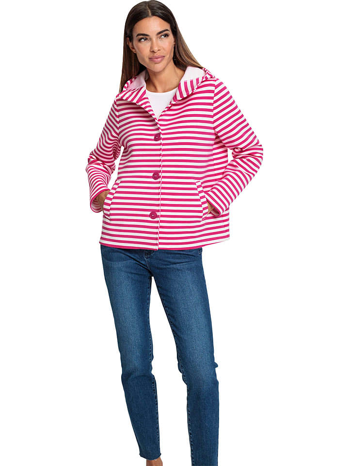 Heine Bluza w kolorze różowo-białym rozmiar: 38