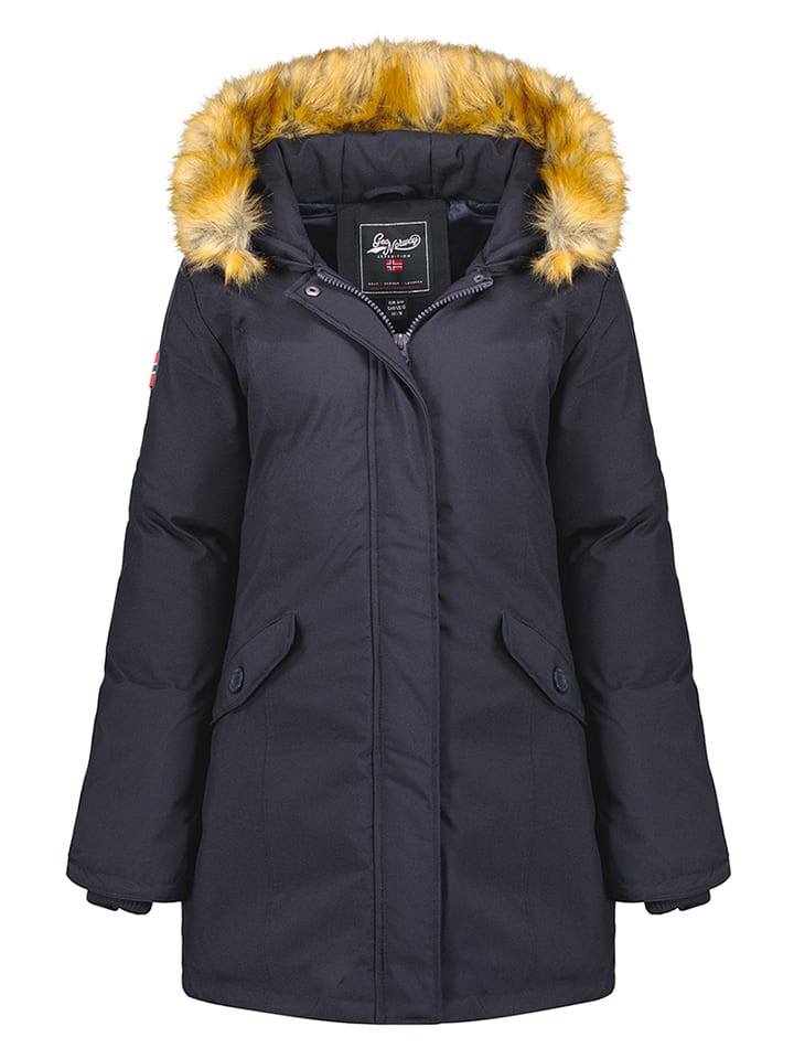 Geographical Norway Parka "Dinasty" w kolorze granatowym rozmiar: 128