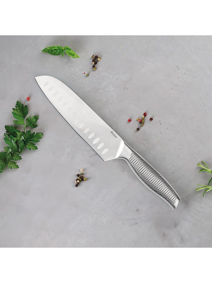 Sauter Nóż Santoku w kolorze srebrnym - dł. 20 cm rozmiar: onesize