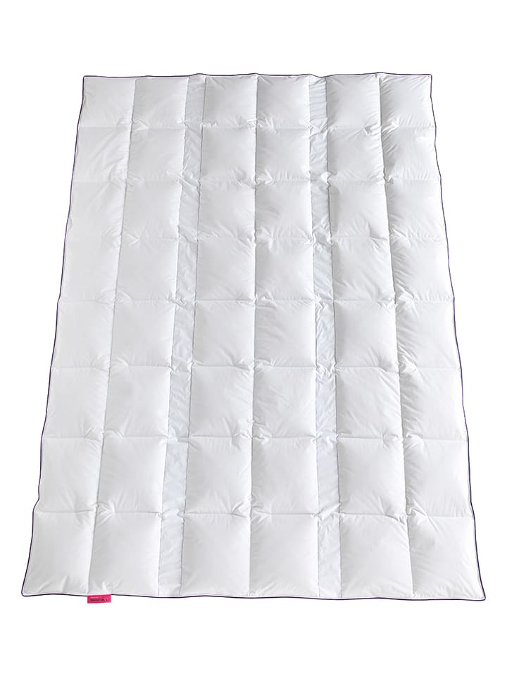 Häussling Bettwaren Całoroczna kołdra puchowa "VarioFlex.x - Medium" w kolorze białym rozmiar: 135x200 cm