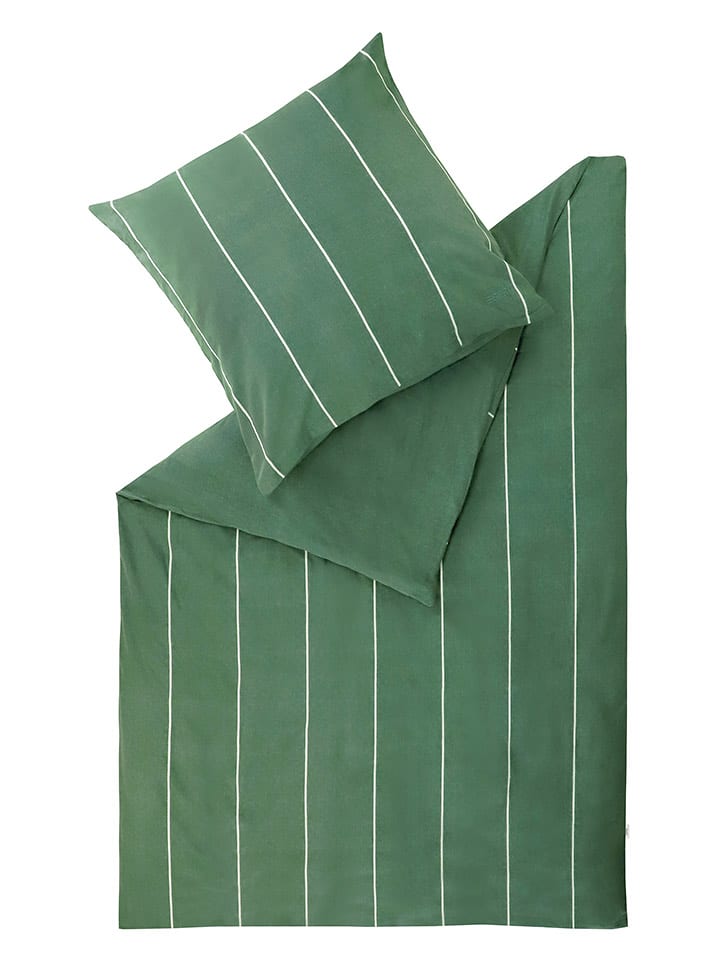 ESPRIT Komplet pościeli renforcé "Harp" w kolorze zielonym rozmiar: 135x200 cm