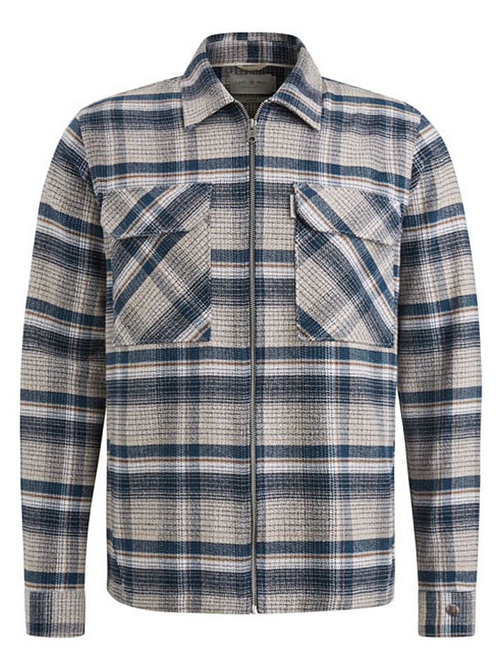 CAST IRON Koszula - Regular fit - w kolorze granatowo-beżowym rozmiar: XXL