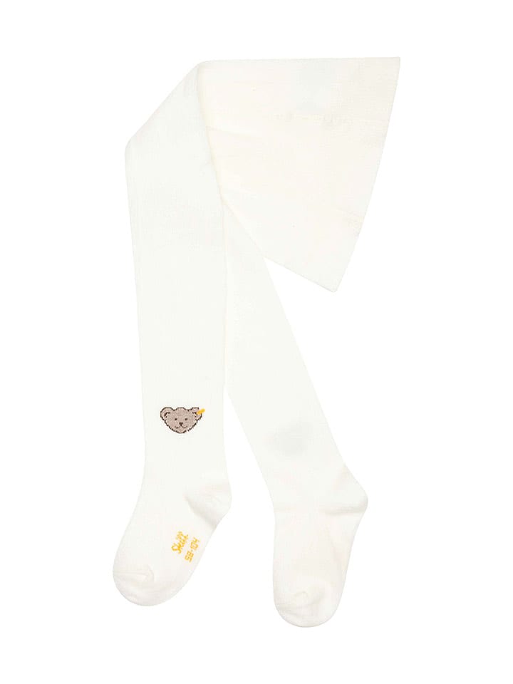 Steiff Rajstopy w kolorze białym rozmiar: 104