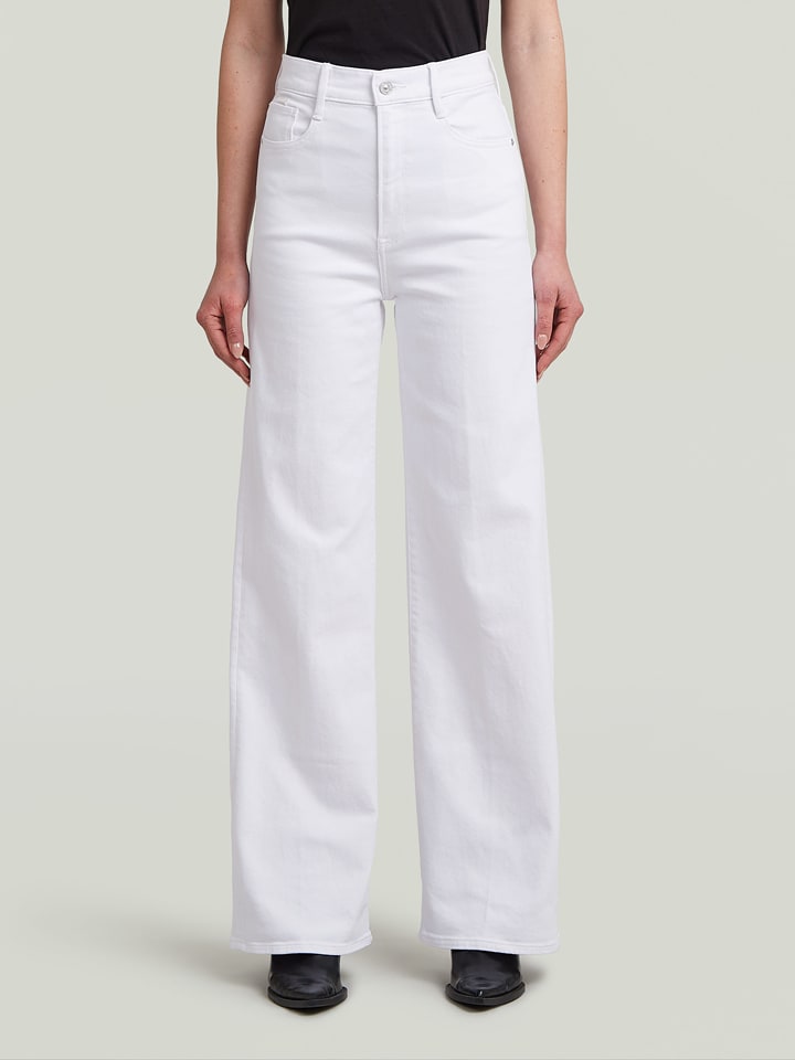 G-Star Dżinsy - Flared fit - w kolorze białym rozmiar: W32/L30