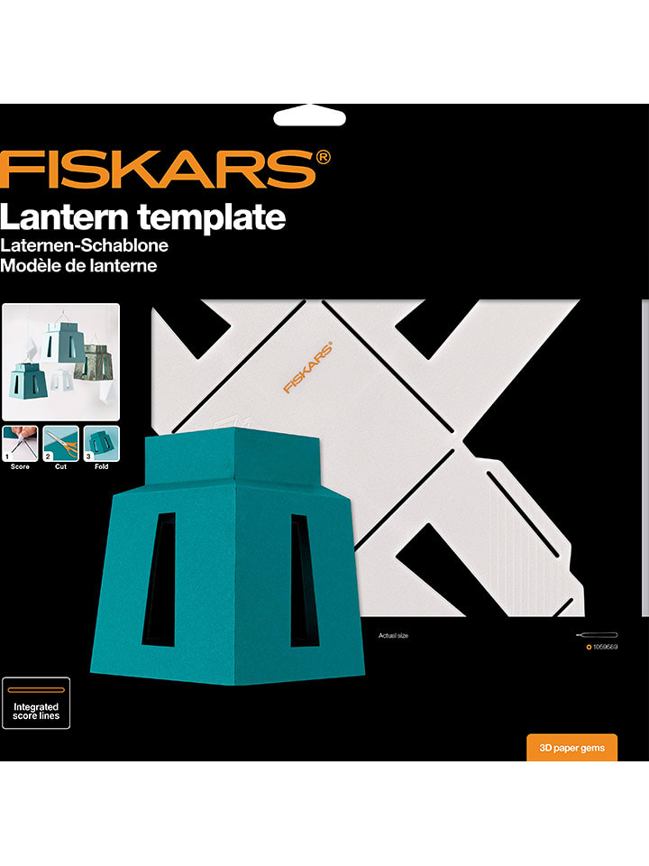 Fiskars Szablon 3D "Latarnia" w kolorze białym - wys. 11 cm rozmiar: onesize