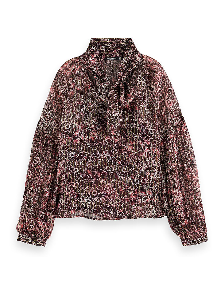 Scotch & Soda Bluzka w kolorze bordowo-białym rozmiar: 38