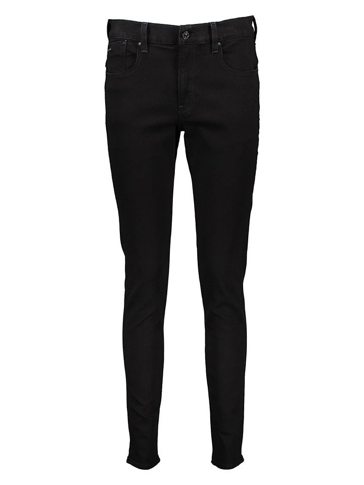 G-Star Dżinsy "Lhana" - Skinny fit - w kolorze czarnym rozmiar: W27/L32