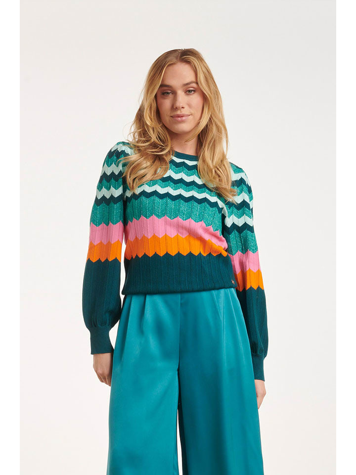 Smashed Lemon Sweter w kolorze turkusowym rozmiar: XL