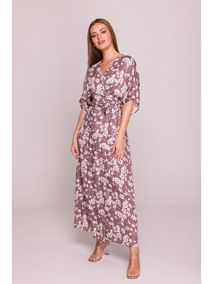 Stylove Sukienka w kolorze jagodowym rozmiar: L