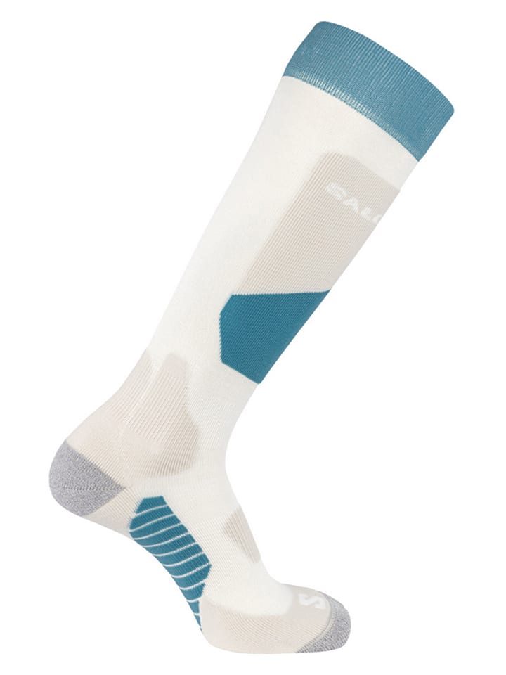 SALOMON Skarpety narciarskie "Access" w kolorze kremowo-turkusowym rozmiar: 45-47