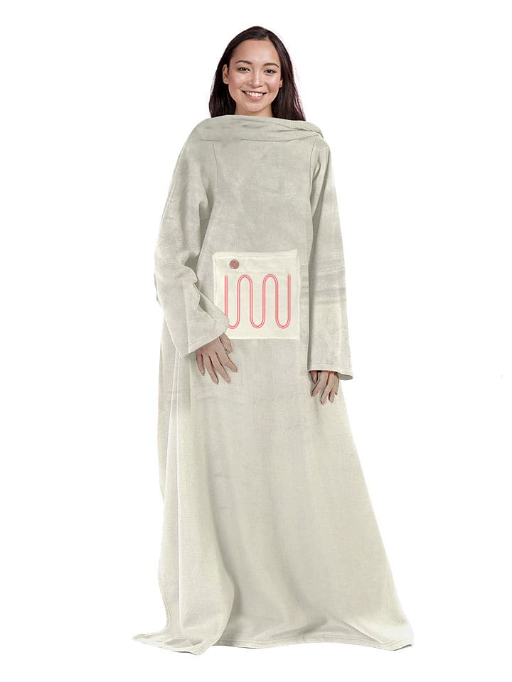 Thumbs Up Podgrzewany koc "Mad Monkey" w kolorze białym - 140 x 170 cm rozmiar: onesize