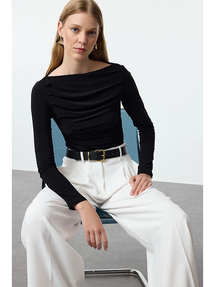 trendyol Koszulka w kolorze czarnym rozmiar: M