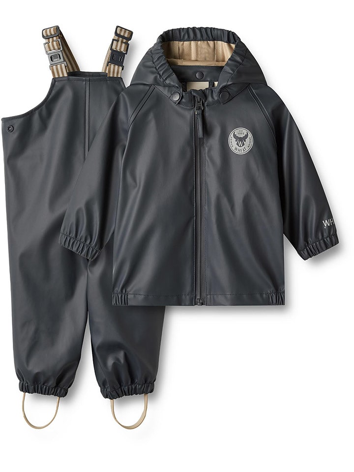 Wheat 2-częściowy zestaw przeciwdeszczowy "Charlie" w kolorze granatowym rozmiar: 80