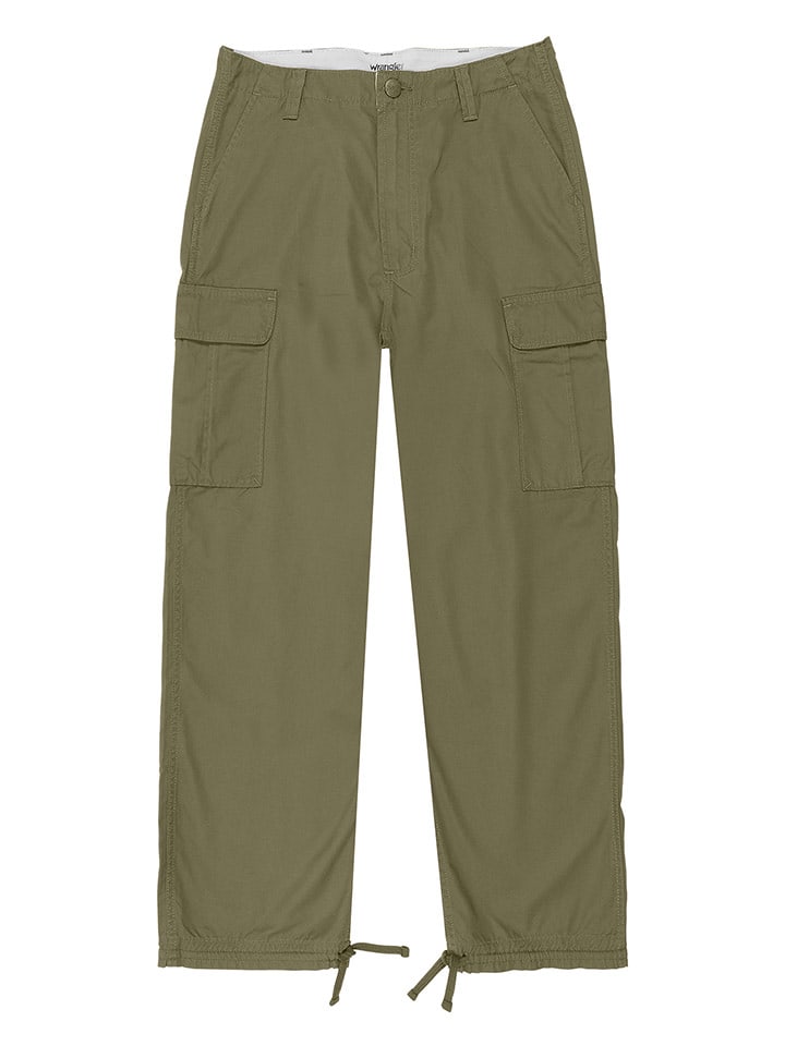Wrangler Bojówki w kolorze oliwkowym rozmiar: W34/L32
