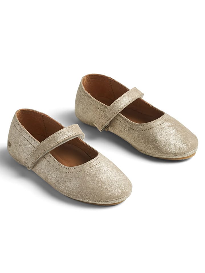 Wheat Skórzane baleriny w kolorze złotym rozmiar: 29