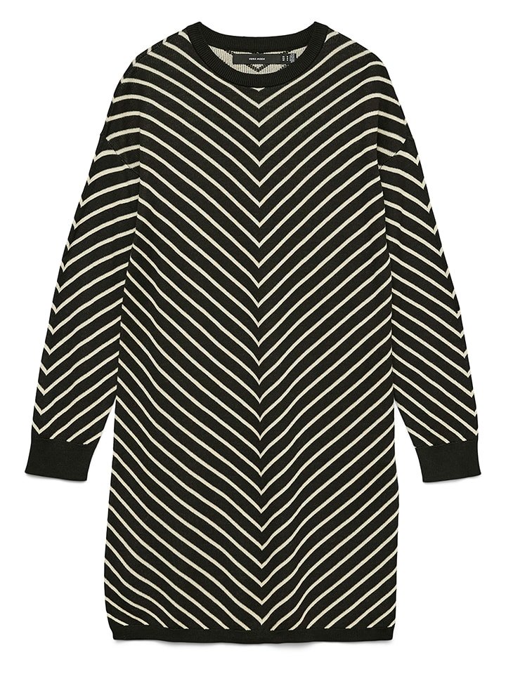 Vero Moda Sukienka w kolorze czarno-kremowym rozmiar: XS