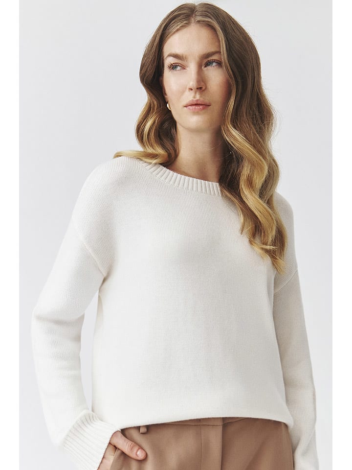 TATUUM Sweter "Joel" w kolorze białym rozmiar: XL