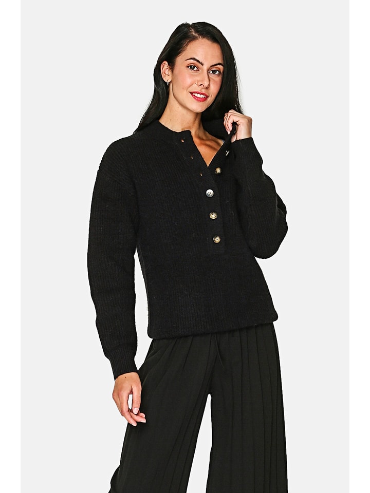 ASSUILI Sweter w kolorze czarnym rozmiar: 42