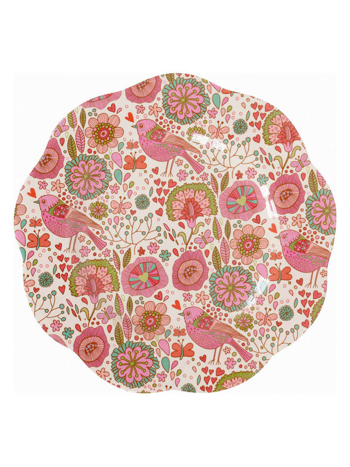 Overbeck and Friends Talerz śniadaniowy "Merie" w kolorze jasnoróżowo-beżowym - Ø 22 cm rozmiar: onesize