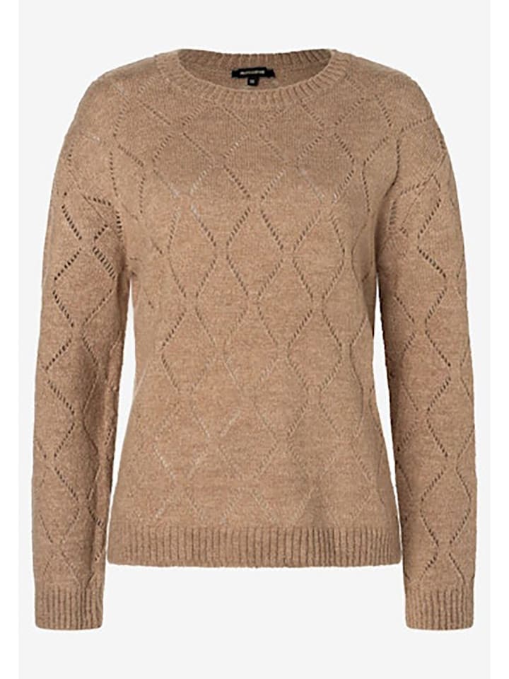More & More Sweter w kolorze jasnobrązowym rozmiar: 40