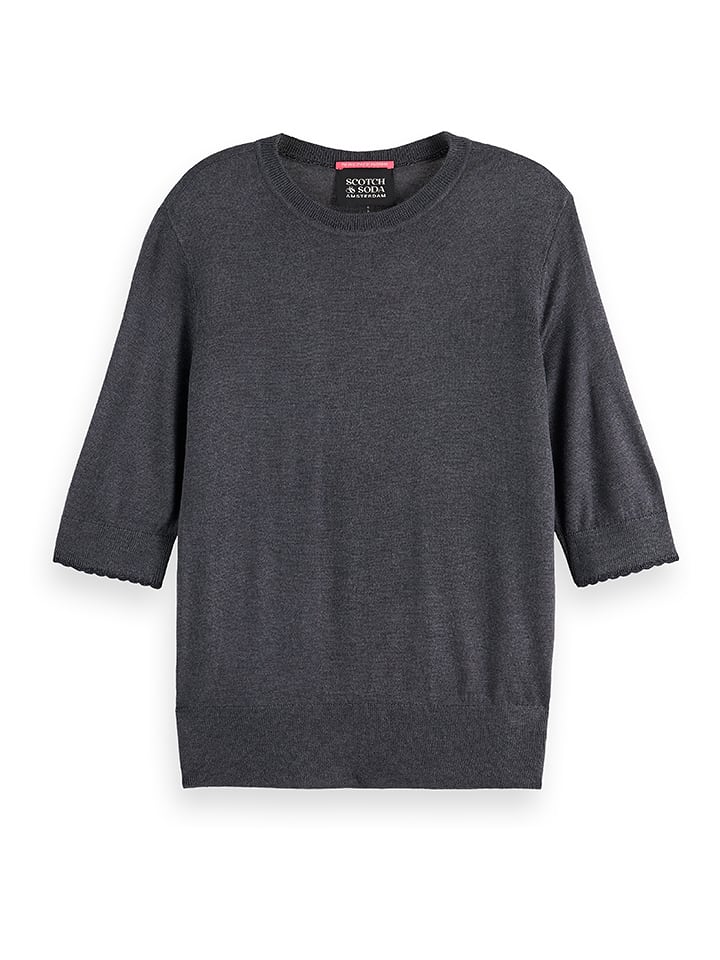 Scotch & Soda Sweter w kolorze antracytowym rozmiar: M