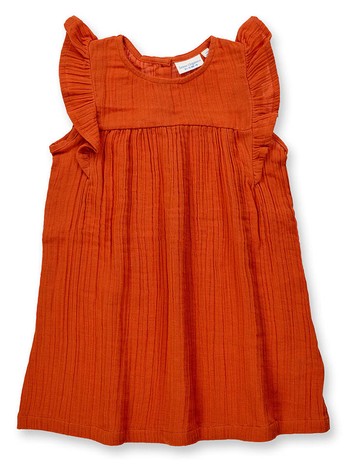 Sense Organics Sukienka "Franja" w kolorze czerwonym rozmiar: 134/140