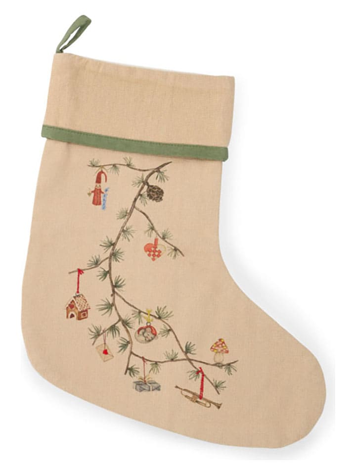 Rosendahl Świąteczna skarpeta "Hammershøi Christmas" w kolorze beżowym - wys. 46 cm rozmiar: onesize