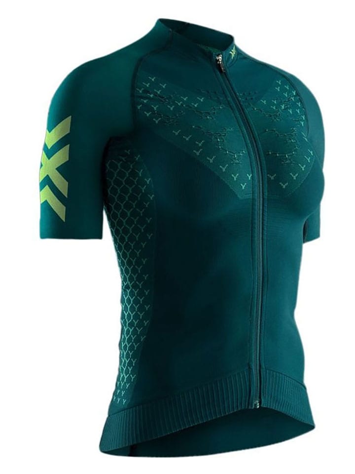 X-Bionic Koszulka kolarska w kolorze zielonym rozmiar: M