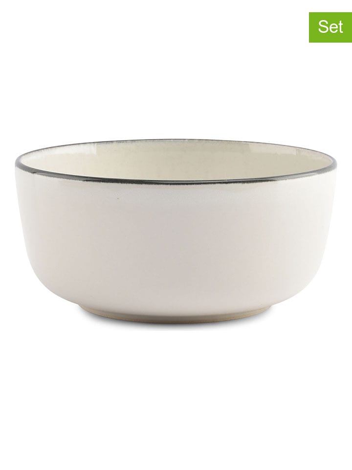 Salt and Pepper Miski (2 szt.) "Gravel" w kolorze białym - wys. 6,5 x Ø 14,5 cm rozmiar: onesize